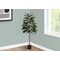 Monarch Specialties Artificial Plant, 52" Tall, Rubber Tree, Indoor, Faux, Fake, Floor, Greenery, Potted, Real Touch I 9514 - alternate 3